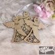 Karácsonyfa dísz - Angyalka- egyedi feliratos 