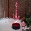 Fényemlék LED talppal Gitár 