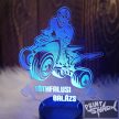 Fényemlék LED talppal Quad 
