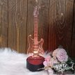 Fényemlék LED talppal Gitár 