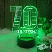 Fényemlék LED talppal Évszámos 