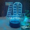 Fényemlék LED talppal Évszámos 