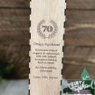 Pálinkás/Boros doboz - 70. Születésnapra 