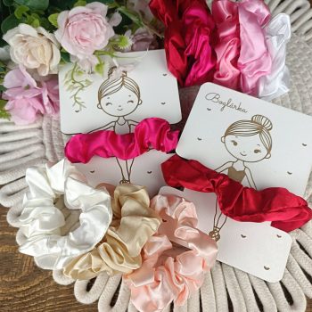   Ballerinás Selyem hajgumik – pasztell & élénk árnyalatokban